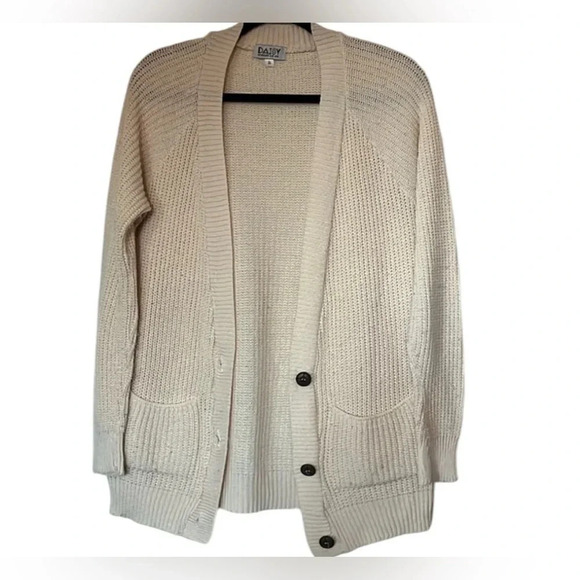 Cream Daisy Cardigan - Women’s Size S - Picture 2 of 5